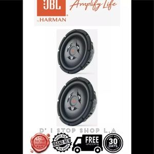 2X JBL CLUB WS1000 - 10” SHALLOW MOUNT SUBWOOFER w/ SSI 2 0R 4 OHM SELECTABLE